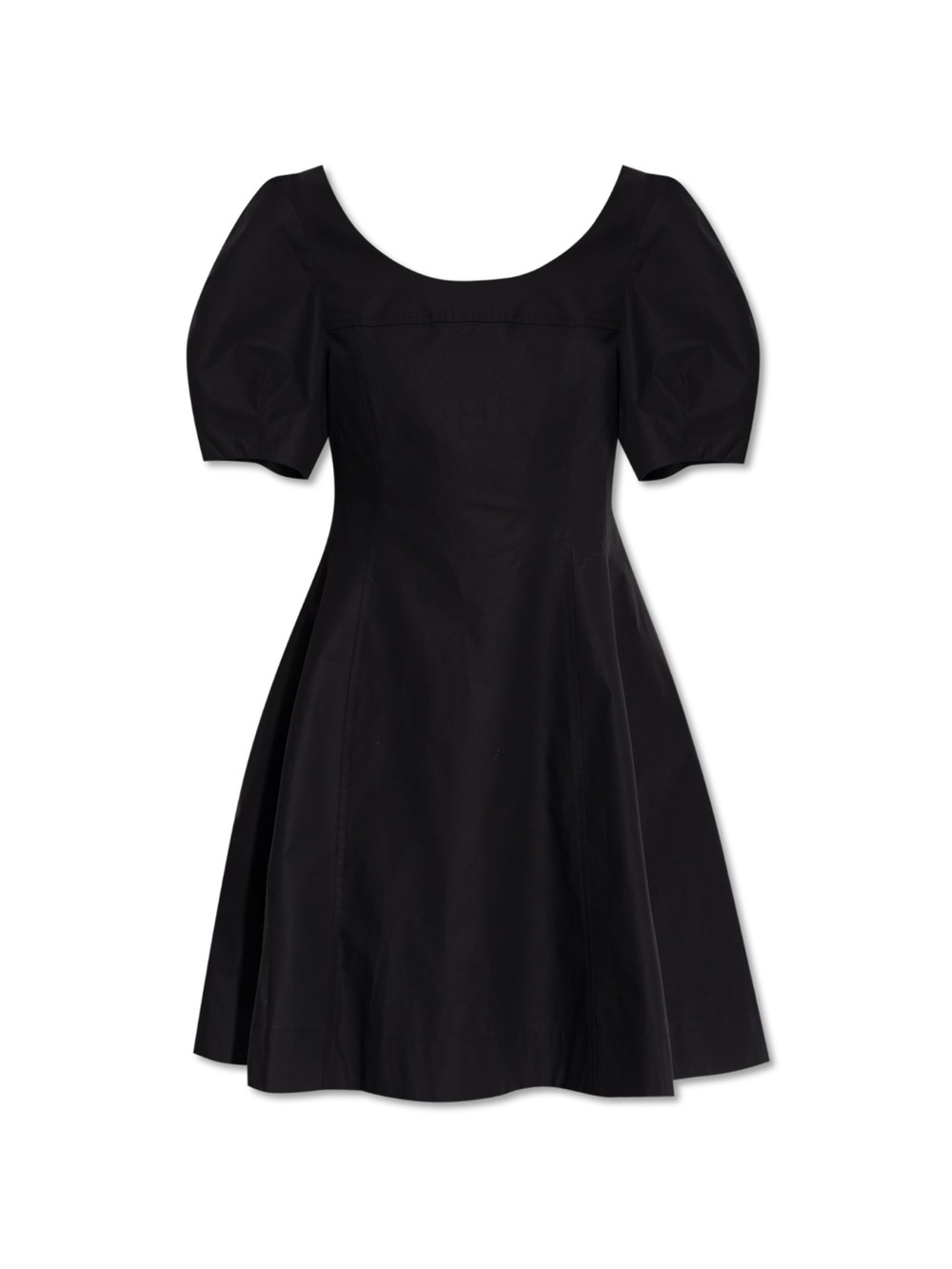 THEORY City Poplin Puff Sleeve Mini Dress 2 BNWT LBD Luxury Black Dress